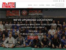 Tablet Screenshot of jiujitsuct.com